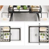 Amber &amp; Fern Naleah Expandable Steel Dish Drying Rack