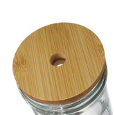 Amber &amp; Fern 650ml Jeevan To-Go Glass Bottles with Lid &amp; Straw