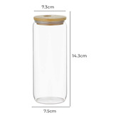 Amber &amp; Fern 500ml Jeevan To-Go Glass Bottles with Lid &amp; Straw