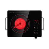 Amber &amp; Fern Lino 30cm Black Single Zone Portable Ceramic Induction Cooktop