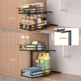 Amber &amp; Fern Denuvo 2 Tier Slide-Out Under Sink Organiser