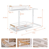 Amber &amp; Fern Denuvo 2 Tier Slide-Out Under Sink Organiser