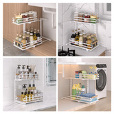 Amber &amp; Fern Denuvo 2 Tier Slide-Out Under Sink Organiser