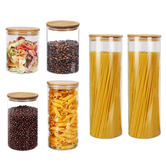 Amber &amp; Fern 6 Piece Alto Borosilicate Glass Storage Jar Set