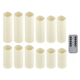 Amber &amp; Fern 12 Piece Levitt Flameless LED Candle Set