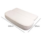 Amber &amp; Fern Nancy 4 Seater Double Boucle Sofa Bed with Storage