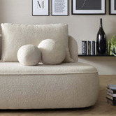 Amber &amp; Fern Nancy 4 Seater Double Boucle Sofa Bed with Storage
