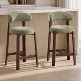 Amber &amp; Fern 65cm Cecil II Chenille Bar Stools