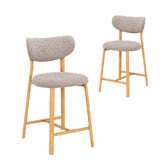 Amber &amp; Fern 65cm Laurent Chenille Bar Stools