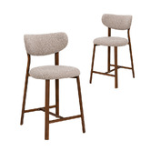 Amber &amp; Fern 65cm Laurent II Chenille Bar Stools