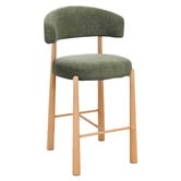 Amber &amp; Fern 65cm Ellis I Chenille Bar Stools