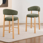 Amber &amp; Fern 65cm Ellis I Chenille Bar Stools