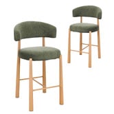 Amber &amp; Fern 65cm Ellis I Chenille Bar Stools