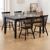Amber &amp; Fern Sylvie Windsor Rubberwood Dining Chairs