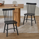 Amber &amp; Fern Sylvie Windsor Rubberwood Dining Chairs