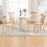 Amber &amp; Fern Sylvie Windsor Rubberwood Dining Chairs