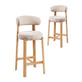 Amber &amp; Fern 65cm Cecil I Chenille Bar Stools
