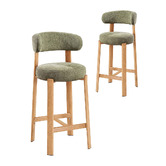 Amber &amp; Fern 65cm Cecil I Chenille Bar Stools
