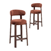 Amber &amp; Fern 65cm Cecil II Chenille Bar Stools