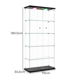 Amber &amp; Fern Lirra 5 Tier Display Cabinet with LED