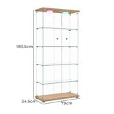 Amber &amp; Fern Lirra 5 Tier Display Cabinet with LED