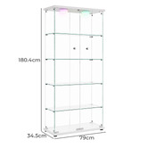 Amber &amp; Fern Lirra 5 Tier Display Cabinet with LED