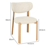 Amber &amp; Fern Laurent Chenille Dining Chairs