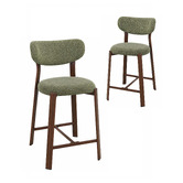 Amber &amp; Fern 65cm Laurent II Chenille Bar Stools