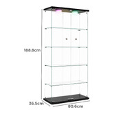 Amber &amp; Fern Lirra 5 Tier Display Cabinet with LED