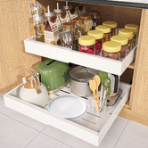 Amber &amp; Fern Aire Pull-Out Extendable Steel Cabinet Tray