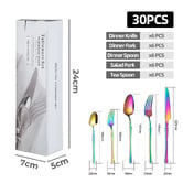Amber &amp; Fern 30 Piece Aoife Stainless Steel Cutlery Set