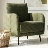 Amber &amp; Fern Eva Corduroy Velvet Armchair