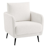Amber &amp; Fern White Eva Boucle Armchair