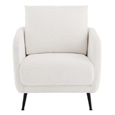 Amber &amp; Fern White Eva Boucle Armchair