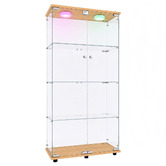 Amber &amp; Fern Lirra 4 Tier Display Cabinet with LED
