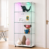 Amber &amp; Fern Lirra 4 Tier Display Cabinet with LED