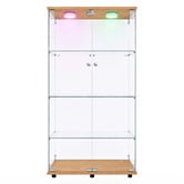 Amber &amp; Fern Lirra 4 Tier Display Cabinet with LED