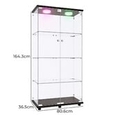 Amber &amp; Fern Lirra 4 Tier Display Cabinet with LED