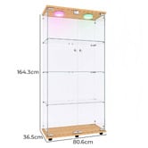 Amber &amp; Fern Lirra 4 Tier Display Cabinet with LED