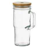 Amber &amp; Fern 650ml Jeevan To-Go Glass Bottles with Lid &amp; Straw