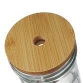 Amber &amp; Fern 650ml Jeevan To-Go Glass Bottles with Lid &amp; Straw
