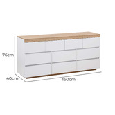 Amber &amp; Fern Sarah 10 Drawer Chest