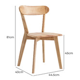 Amber &amp; Fern Sylvie Rubberwood Dining Chairs