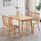 Amber &amp; Fern Sylvie Windsor Rubberwood Dining Chairs