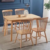Amber &amp; Fern Sylvie Windsor Rubberwood Dining Chairs