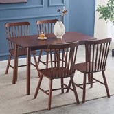 Amber &amp; Fern Sylvie Windsor Rubberwood Dining Chairs