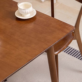 Amber &amp; Fern 6 Seater Danish Rubberwood Dining Table