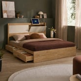 Amber &amp; Fern Otelia Bed Frame with USB Port &amp; Drawers