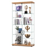 Amber &amp; Fern Lirra 6 Tiers Adjustable Shelves Display Cabinet