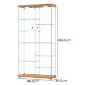 Amber &amp; Fern Lirra Display Cabinet with LED